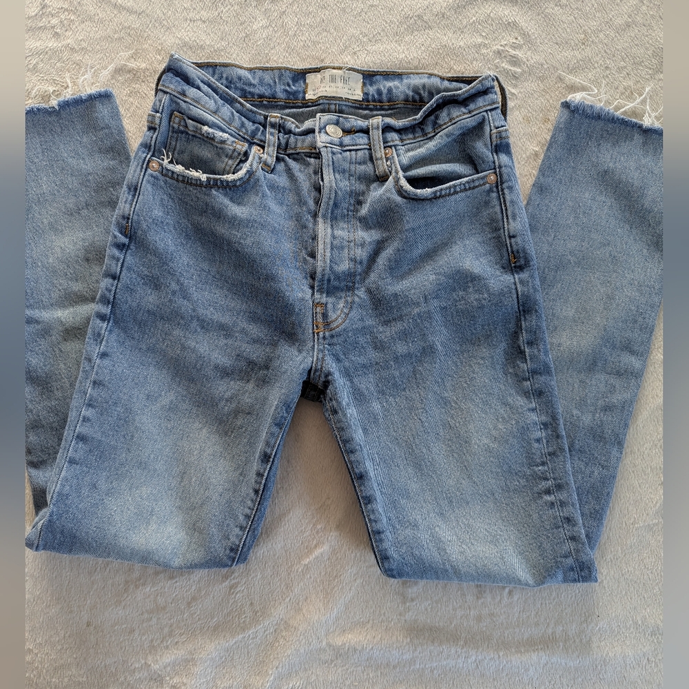 We The Free High Waisted Distressed Jeans